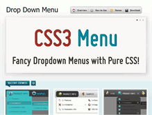Tablet Screenshot of drop-down-menu.com